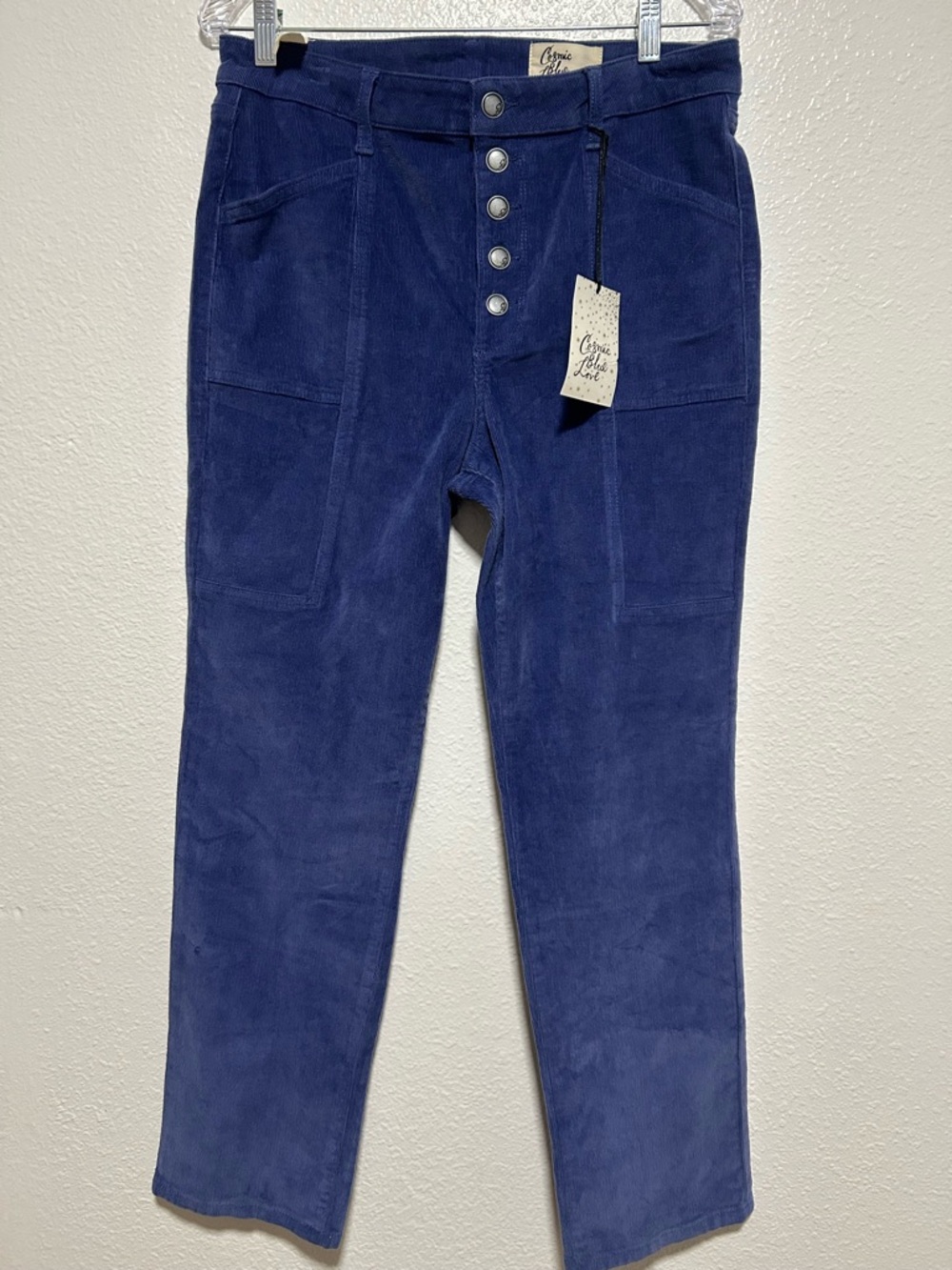 Cosmic Blue Love Corduroy Pants
